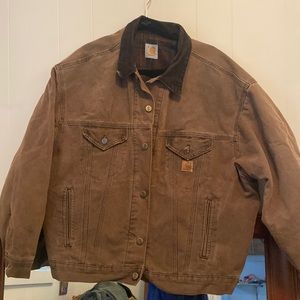 Carhartt men’s coat - x large, flannel inside. Vintage